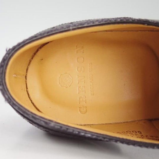 未使用★(英)グレンソン 8F【★フルブローグ/BATH】22356-01/カーフ/黒/メンズ/GRENSON★d565