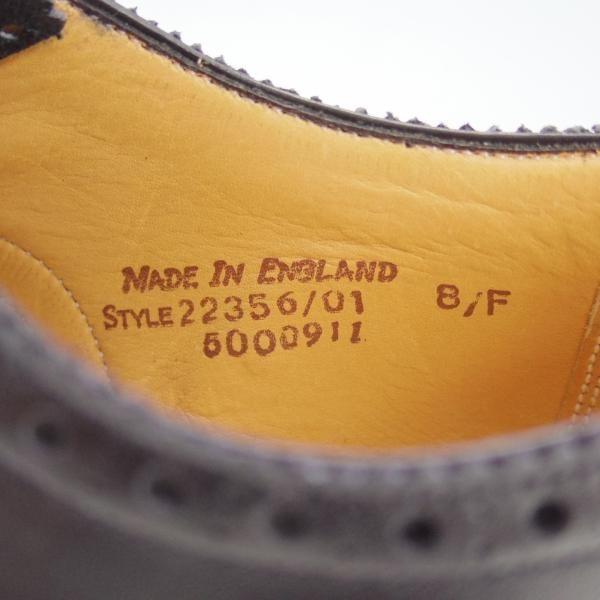 未使用★(英)グレンソン 8F【★フルブローグ/BATH】22356-01/カーフ/黒/メンズ/GRENSON★d565