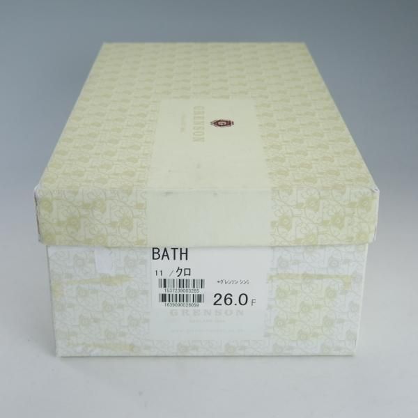 未使用★(英)グレンソン 8F【★フルブローグ/BATH】22356-01/カーフ/黒/メンズ/GRENSON★d565