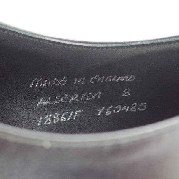 新品★(英)チーニー 8F【★プレーントゥ/1886ラスト/ALDERTON】5793-72/カーフ/黒/メンズ/CHEANEY★d566