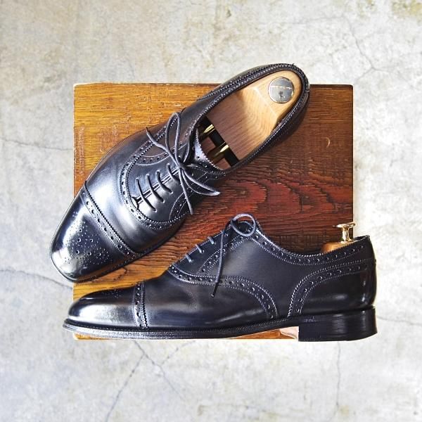 GRENSON グレンソン　フルブローグ　ブラック　7ハーフ　7.5 GRENSON グレンソン フルブローグ ブラック 7ハーフ 7.5