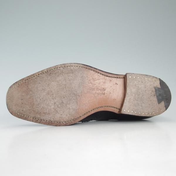 極上★チャーチ 60F/UK6【貴重★73ラスト/バーウッド似寄りモデル】BRISBANE/ポリッシュドバインダーカーフ/黒/メンズ/Church's★d568