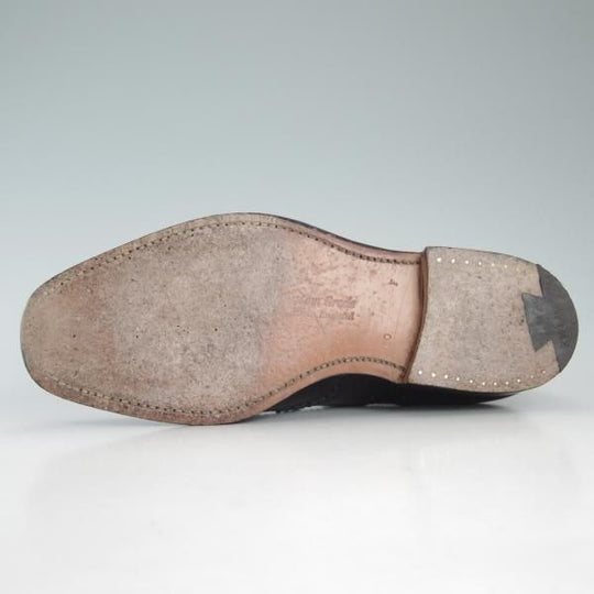 極上★チャーチ 60F/UK6【貴重★73ラスト/バーウッド似寄りモデル】BRISBANE/ポリッシュドバインダーカーフ/黒/メンズ/Church's★d568