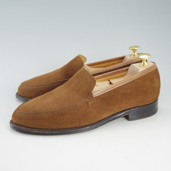 極上★(英国製)ロイドフットウェア 6.5E【貴重★ビンテージ/スリッポン/ローファー】389/スエード/茶/メンズ/靴/Lloyd Footwear★d569