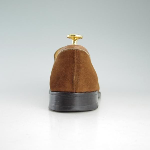 極上★(英国製)ロイドフットウェア 6.5E【貴重★ビンテージ/スリッポン/ローファー】389/スエード/茶/メンズ/靴/Lloyd Footwear★d569