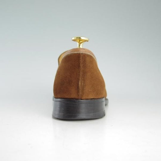 極上★(英国製)ロイドフットウェア 6.5E【貴重★ビンテージ/スリッポン/ローファー】389/スエード/茶/メンズ/靴/Lloyd Footwear★d569