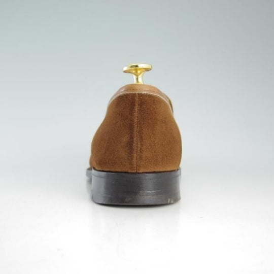 極上★(英国製)ロイドフットウェア 6.5E【貴重★ビンテージ/スリッポン/ローファー】389/スエード/茶/メンズ/靴/Lloyd Footwear★d569