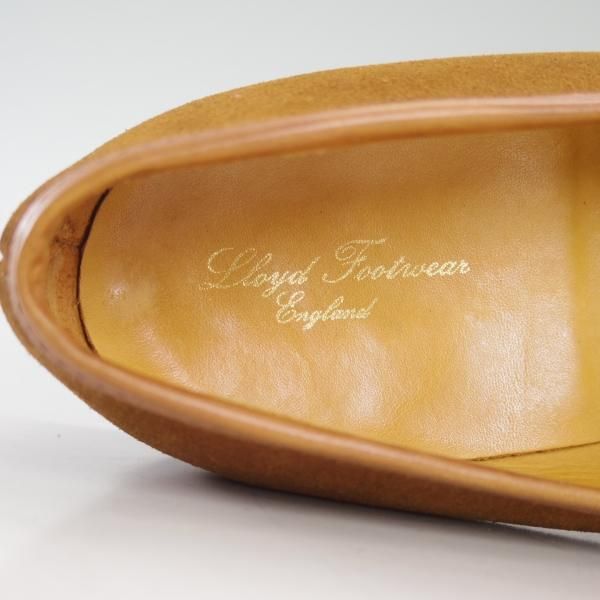 極上★(英国製)ロイドフットウェア 6.5E【貴重★ビンテージ/スリッポン/ローファー】389/スエード/茶/メンズ/靴/Lloyd Footwear★d569