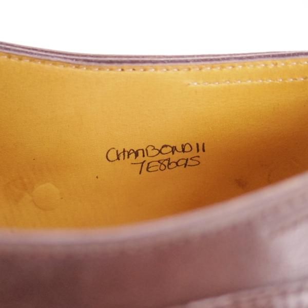 美品★ジョンロブ 7E【限定仕様★CHAMBORD2/シャンボード/8695ラスト】ミスティカーフ/パリジャンブラウン/濃茶/Uチップ/JOHN LOBB★d570