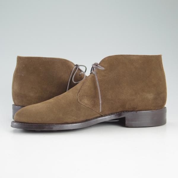 美品★ロイドフットウェア 5.5E【ダイナイトソール仕様★(英)BARKER製】チャッカブーツ/スエード/茶/バーカー/Lloyd Footwear★d580