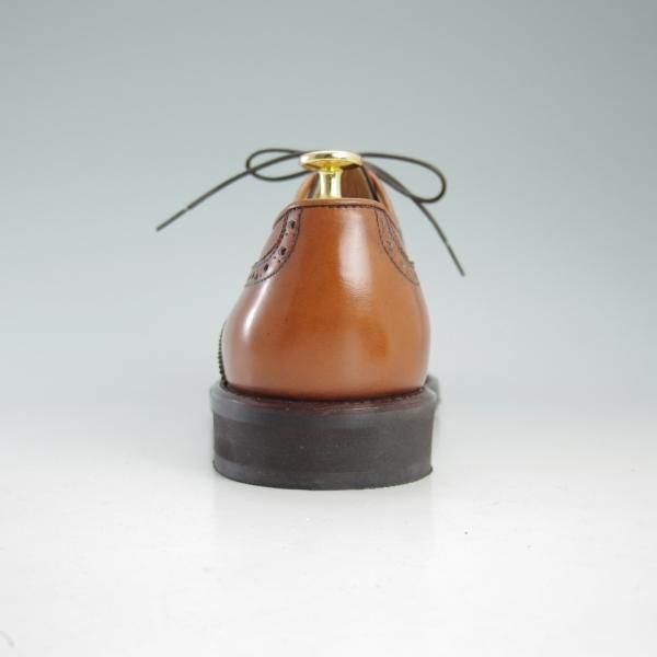 ★(伊)タニノクリスチー SIZE 8.5【貴重★ショートウイング】130495/カーフ/茶/メンズ/靴/TANINO CRISCI★d583