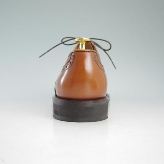 ★(伊)タニノクリスチー SIZE 8.5【貴重★ショートウイング】130495/カーフ/茶/メンズ/靴/TANINO CRISCI★d583