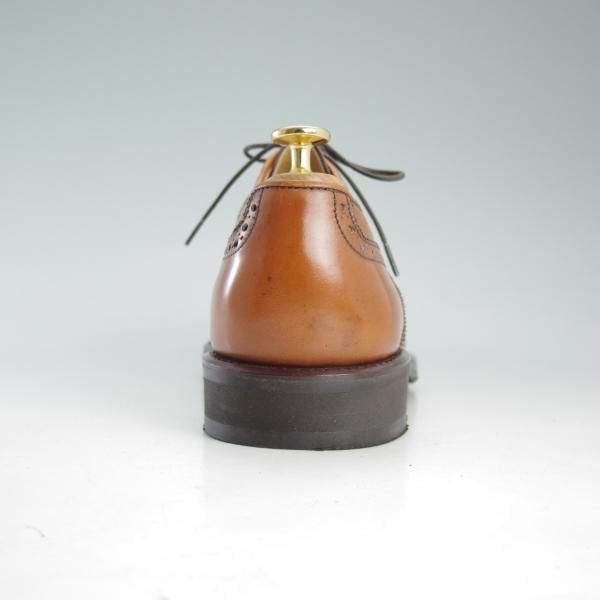 ★(伊)タニノクリスチー SIZE 8.5【貴重★ショートウイング】130495/カーフ/茶/メンズ/靴/TANINO CRISCI★d583