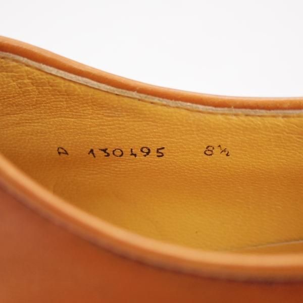 ★(伊)タニノクリスチー SIZE 8.5【貴重★ショートウイング】130495/カーフ/茶/メンズ/靴/TANINO CRISCI★d583