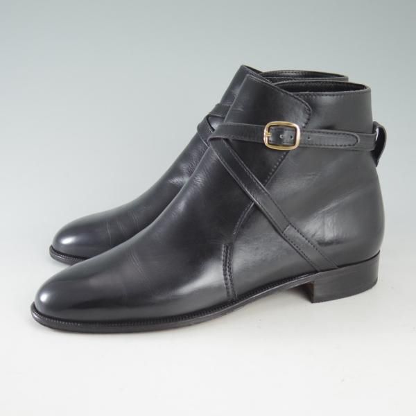 極上★(伊)タニノクリスチー(レディース) SIZE 36【定価10万円以上★ジョッパーブーツ】カーフ/黒/シューズ/TANINO CRISCI★d584
