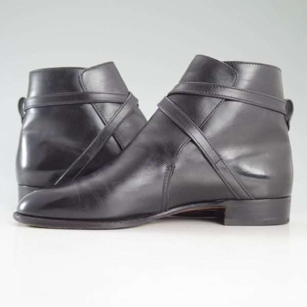 極上★(伊)タニノクリスチー(レディース) SIZE 36【定価10万円以上★ジョッパーブーツ】カーフ/黒/シューズ/TANINO CRISCI★d584