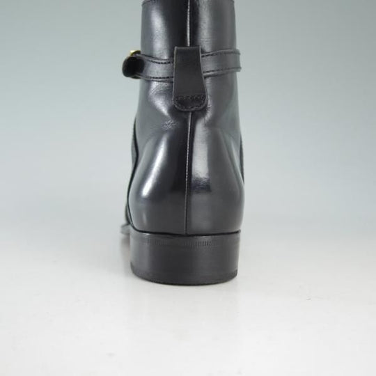 極上★(伊)タニノクリスチー(レディース) SIZE 36【定価10万円以上★ジョッパーブーツ】カーフ/黒/シューズ/TANINO CRISCI★d584