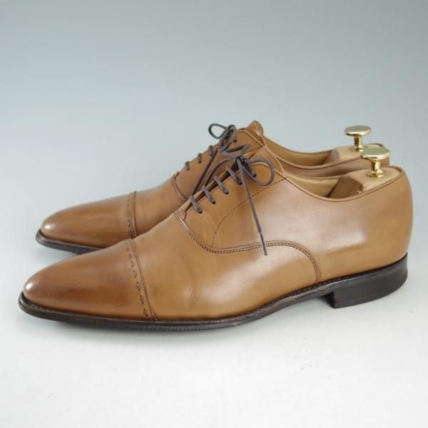 極上★(英)チーニー 7F【貴重★(英)ポールスミス別注/Paul Smith】10994ラスト/ストレートチップ/カーフ/茶/メンズ/靴/CHEANEY★d586