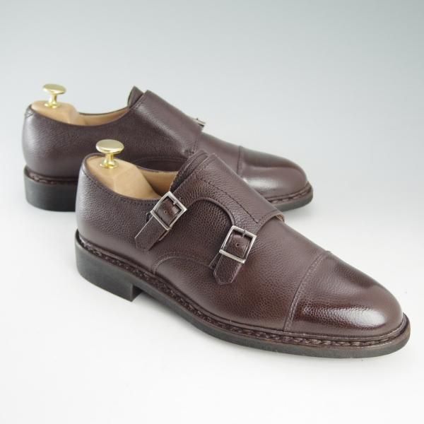 パラブーツ Paraboot ダブルモンクPOE BEAMS F別注 パラブーツ POE(ポー)ダブルモンク ブラック グレインレザー