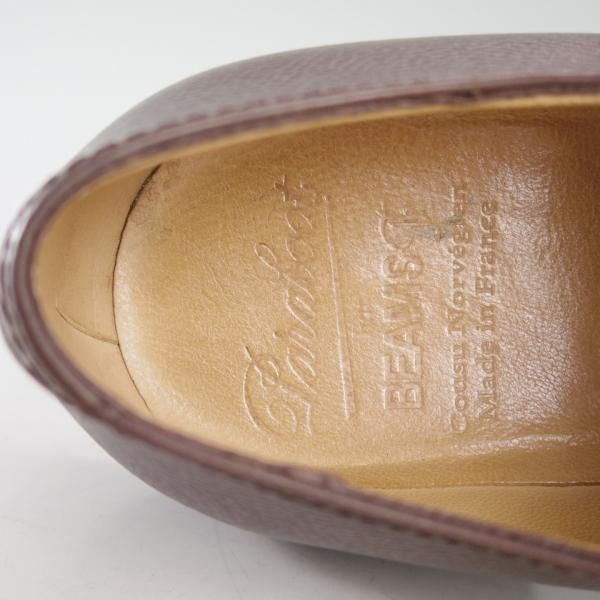 極美品★パラブーツ 6.5【定価￥70,200-★POE/ビームス別注/BEAMS】ダブルモンク/アクティブソール/グレイン/メンズ/Paraboot★d588