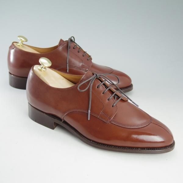 未使用★トリッカーズ SIZE 7【貴重★ドレスライン/Uチップ/5764-2】カーフ/茶/メンズ/シューズ/短靴/Tricker's★d591