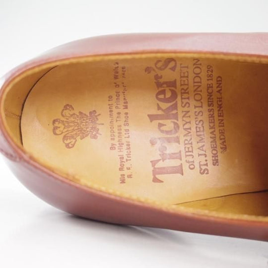 未使用★トリッカーズ SIZE 7【貴重★ドレスライン/Uチップ/5764-2】カーフ/茶/メンズ/シューズ/短靴/Tricker's★d591