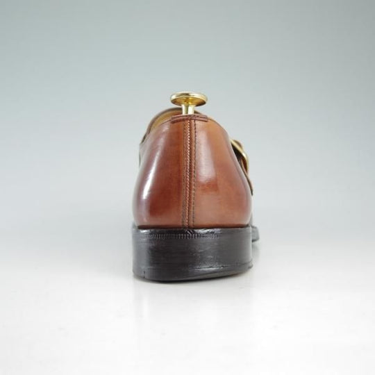 極上★チャーチ 60F/UK6【★ウェストバリー/WESTBURY/173ラスト】4都市ロゴ/ネバダカーフ/モンクストラップ/茶/メンズ/Church's★d595