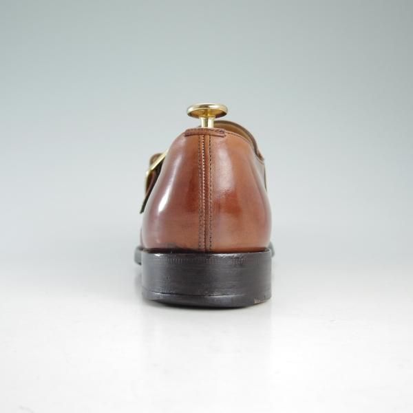 極上★チャーチ 60F/UK6【★ウェストバリー/WESTBURY/173ラスト】4都市ロゴ/ネバダカーフ/モンクストラップ/茶/メンズ/Church's★d595