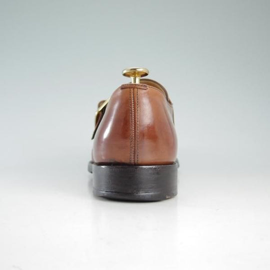 極上★チャーチ 60F/UK6【★ウェストバリー/WESTBURY/173ラスト】4都市ロゴ/ネバダカーフ/モンクストラップ/茶/メンズ/Church's★d595