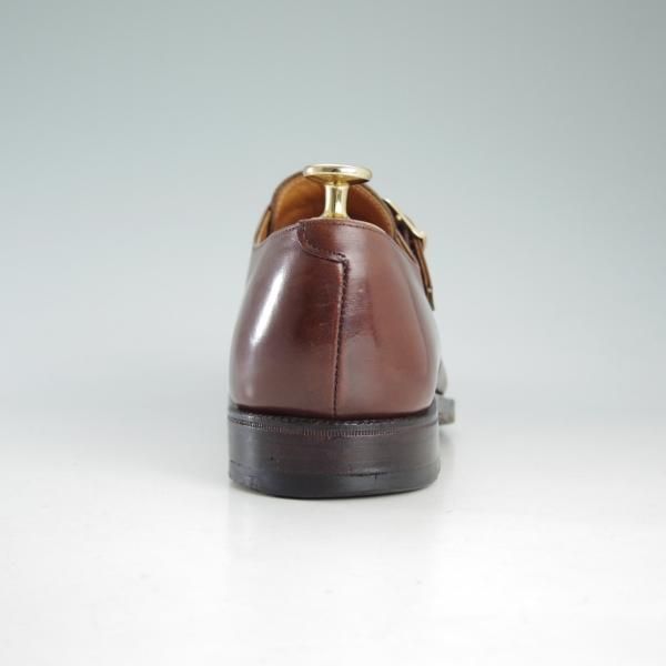 極上★クロケット&ジョーンズ 6.5E【★ロイドフットウェア別注/LloydFootwear】ダブルモンク/317ラスト/カーフ/茶/Crockett&Jones★d596