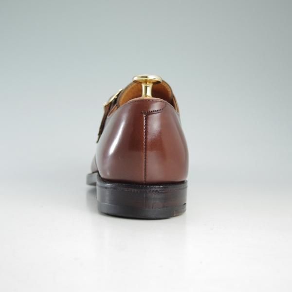 極上★クロケット&ジョーンズ 6.5E【★ロイドフットウェア別注/LloydFootwear】ダブルモンク/317ラスト/カーフ/茶/Crockett&Jones★d596