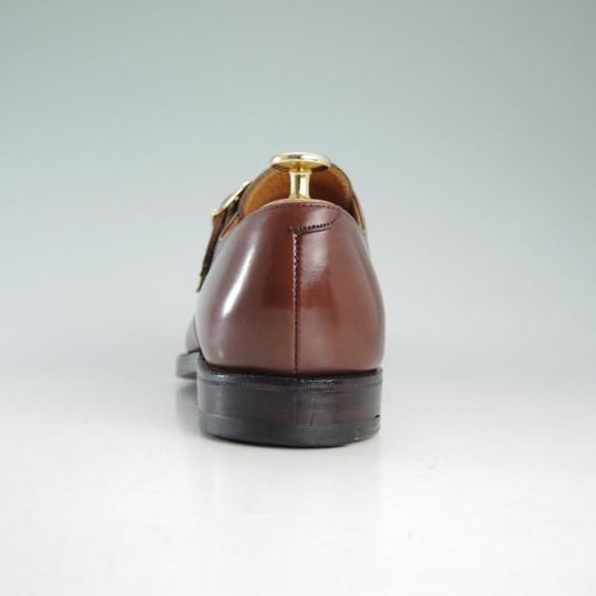 極上★クロケット&ジョーンズ 6.5E【★ロイドフットウェア別注/LloydFootwear】ダブルモンク/317ラスト/カーフ/茶/Crockett&Jones★d596
