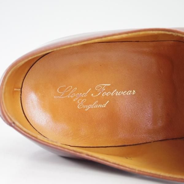 極上★クロケット&ジョーンズ 6.5E【★ロイドフットウェア別注/LloydFootwear】ダブルモンク/317ラスト/カーフ/茶/Crockett&Jones★d596