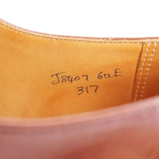 極上★クロケット&ジョーンズ 6.5E【★ロイドフットウェア別注/LloydFootwear】ダブルモンク/317ラスト/カーフ/茶/Crockett&Jones★d596