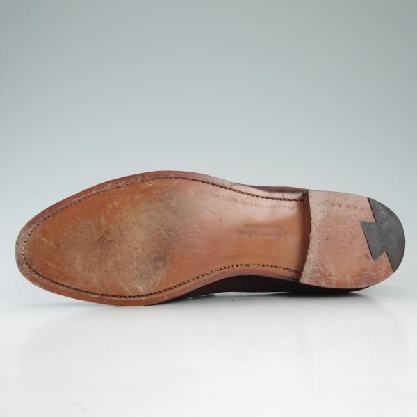 極美品★クロケット&ジョーンズ 7E【★リボンローファー/HAYLING2】366ラスト/スエード/濃茶/メンズ/Crockett&Jones★d597