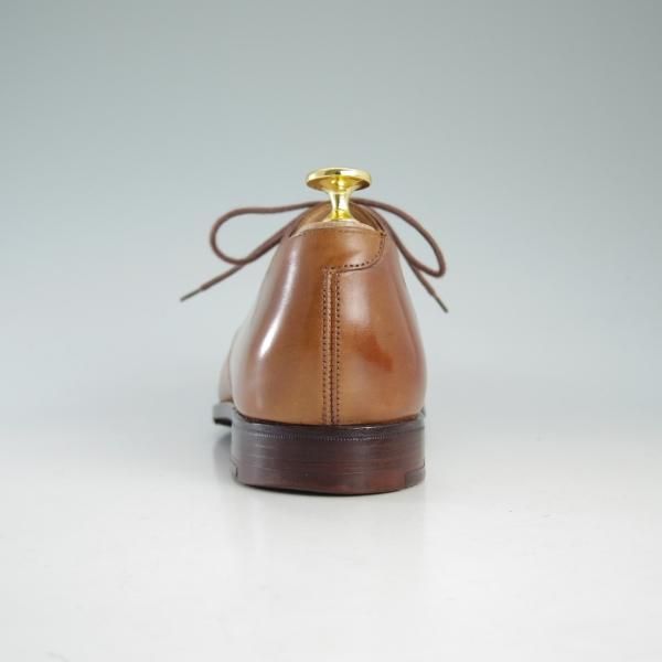 極上★クロケット&ジョーンズ 6D【★ハンドグレードライン/SHERWOOD】330ラスト/プレーントゥ/Vフロント/茶/メンズ/Crockett&Jones★d598