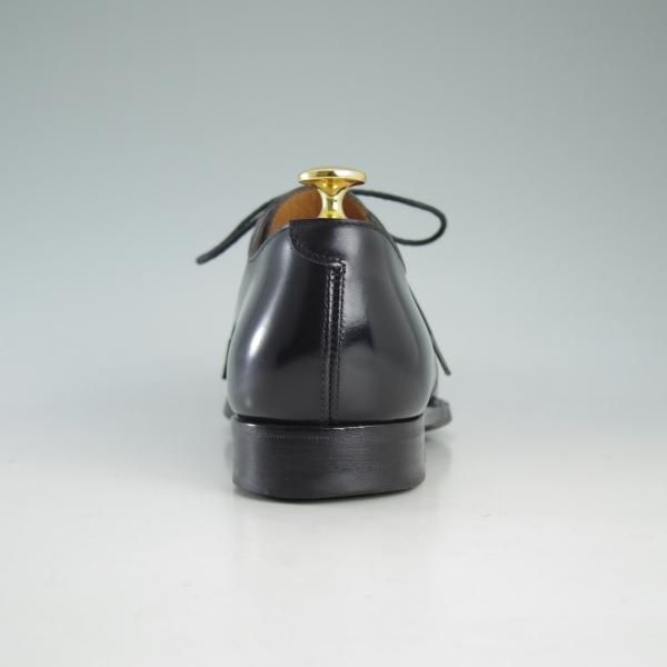 極上★クロケット&ジョーンズ 6E【★ハンドグレードライン/STANLEY】337ラスト/プレーントゥ/Vフロント/カーフ/黒/Crockett&Jones★d599