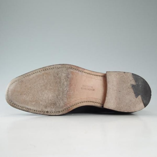美品★(英)チーニー製 UK7.5程度【★(英)Alan McAfee別注/アランマカフィー】3485ラスト/ストレートチップ/カーフ/黒/メンズ/CHEANEY★d604