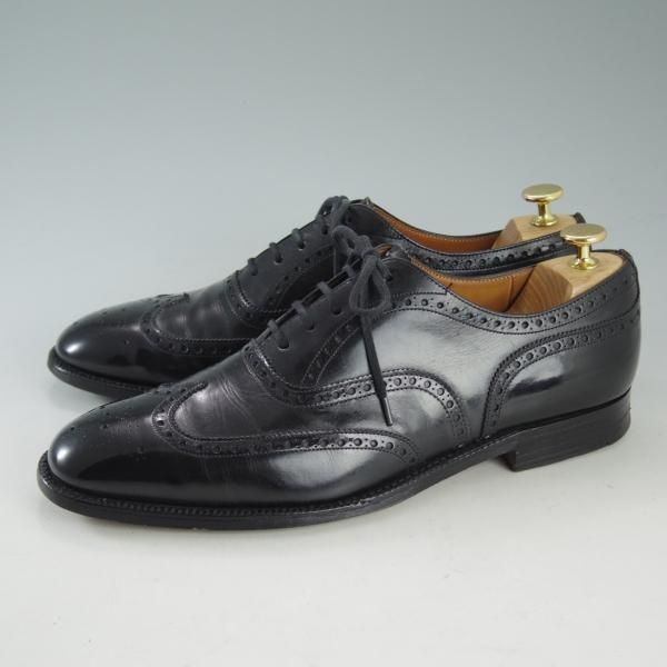 極上★チャーチ 90E/UK9【旧チャーチ★73ラスト/CHETWYND/チェットウィンド】3都市ロゴ/フルブローグ/カーフ/黒/メンズ/Church's★d606