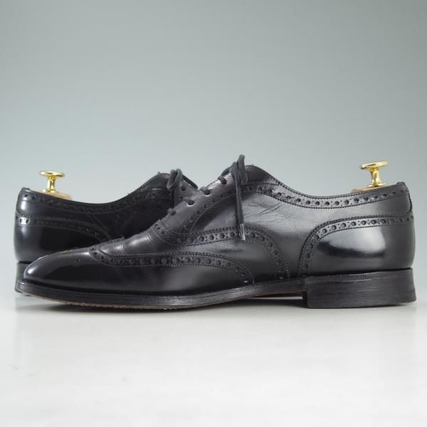 極上★チャーチ 90E/UK9【旧チャーチ★73ラスト/CHETWYND/チェットウィンド】3都市ロゴ/フルブローグ/カーフ/黒/メンズ/Church's★d606