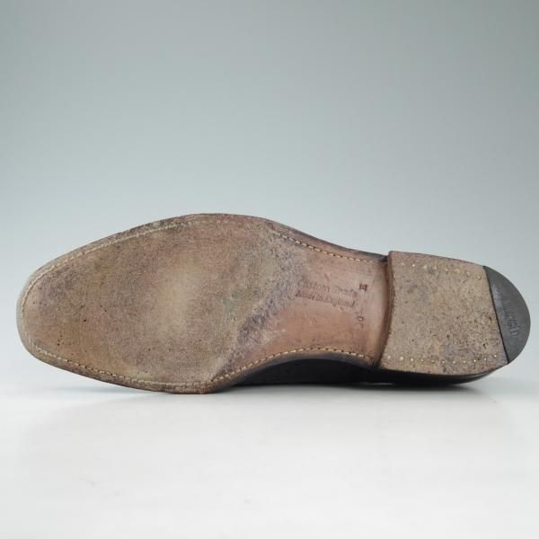 極上★チャーチ 90E/UK9【旧チャーチ★73ラスト/CHETWYND/チェットウィンド】3都市ロゴ/フルブローグ/カーフ/黒/メンズ/Church's★d606