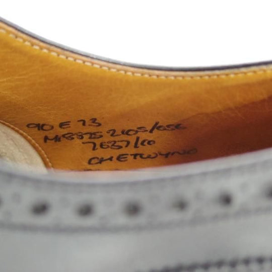 極上★チャーチ 90E/UK9【旧チャーチ★73ラスト/CHETWYND/チェットウィンド】3都市ロゴ/フルブローグ/カーフ/黒/メンズ/Church's★d606