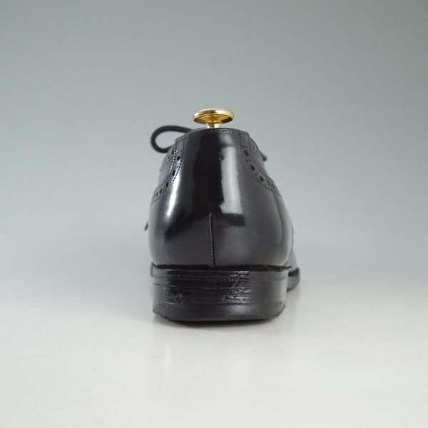 極上★チャーチ 95G/UK9.5【旧チャーチ★ブックバインダーカーフ/73ラスト】3都市ロゴ/CROMWELL/セミブローグ/黒/メンズ/Church's★d607