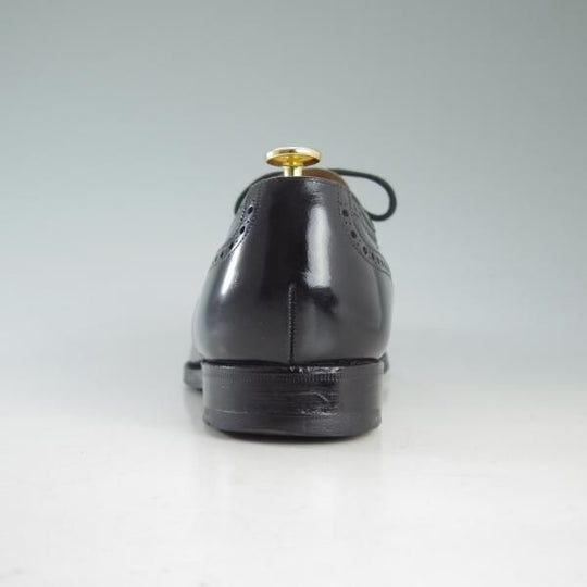 極上★チャーチ 95G/UK9.5【旧チャーチ★ブックバインダーカーフ/73ラスト】3都市ロゴ/CROMWELL/セミブローグ/黒/メンズ/Church's★d607