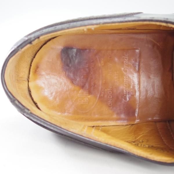 極上★チャーチ 95G/UK9.5【旧チャーチ★ブックバインダーカーフ/73ラスト】3都市ロゴ/CROMWELL/セミブローグ/黒/メンズ/Church's★d607