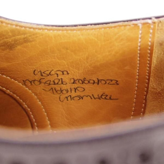 極上★チャーチ 95G/UK9.5【旧チャーチ★ブックバインダーカーフ/73ラスト】3都市ロゴ/CROMWELL/セミブローグ/黒/メンズ/Church's★d607