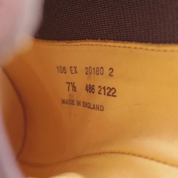 新品★(英)アルフレッドサージェント 7.5EX【貴重★シップス別注/SHIPS】106ラスト/サイドゴア/濃茶/サージェント/Alfred Sargent★d608