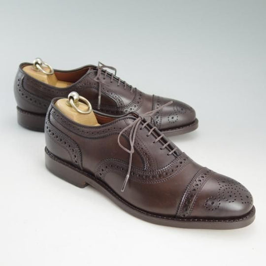新品★(米)アレンエドモンズ 6D【貴重サイズ★Strand/ストランド】セミブローグ/カーフ/濃茶/メンズ/ALLEN EDMONDS★d610