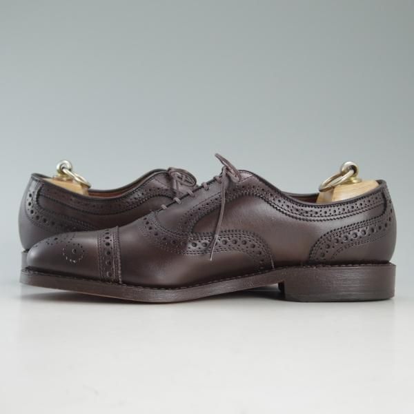 新品★(米)アレンエドモンズ 6D【貴重サイズ★Strand/ストランド】セミブローグ/カーフ/濃茶/メンズ/ALLEN EDMONDS★d610
