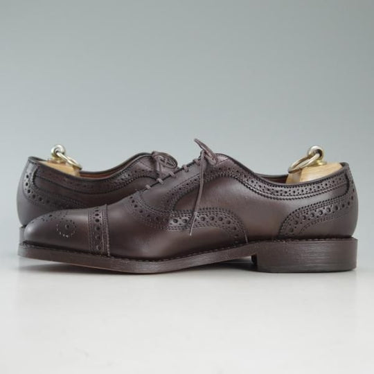 新品★(米)アレンエドモンズ 6D【貴重サイズ★Strand/ストランド】セミブローグ/カーフ/濃茶/メンズ/ALLEN EDMONDS★d610